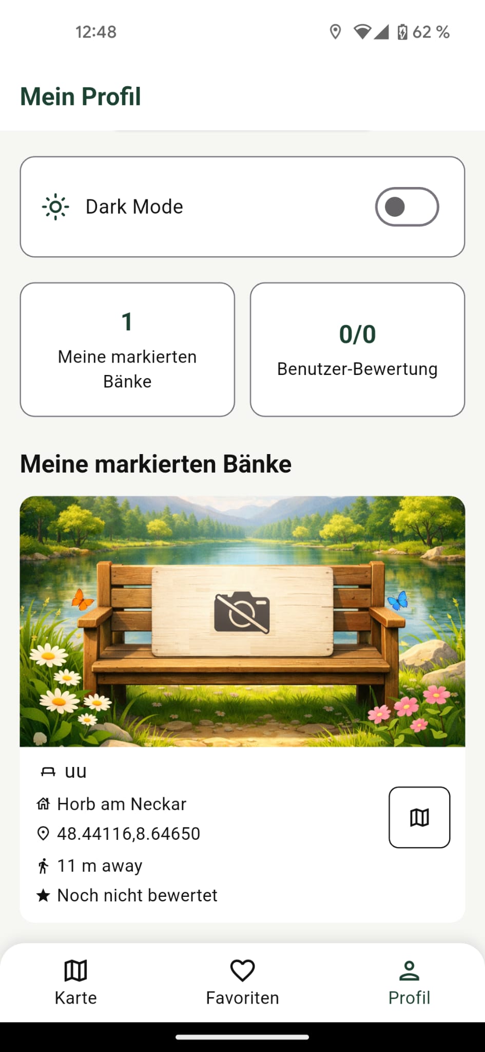 Profil im Light Mode
